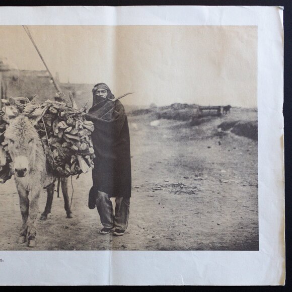 A LOAD OF FUEL - ZUÑI  #70 Edward Sheriff Curtis Print - Picture 3 of 15